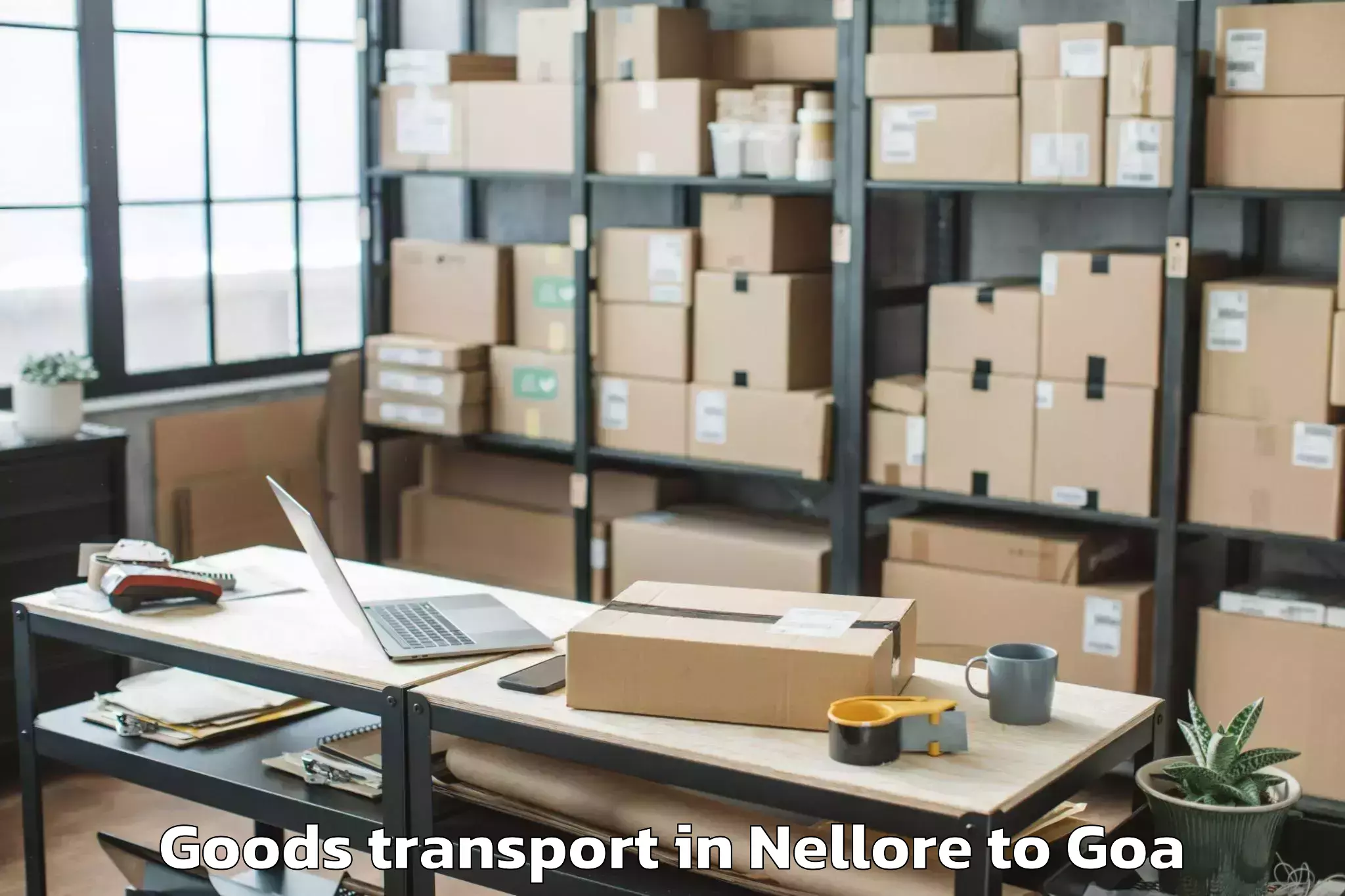 Book Nellore to Saligao Goods Transport Online